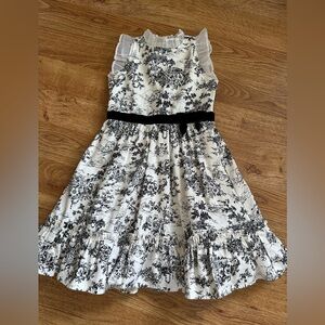 Janie and Jack Girl’s Winter Toile Dress 6Y